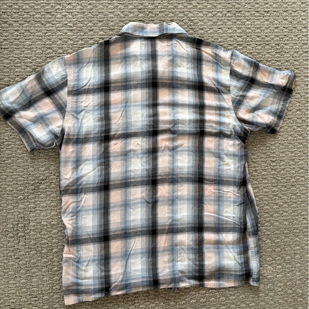 Obey Plaid Short Sleeve Button-Up Shirt - Picture 3 of 3